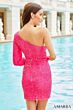Amarra 87424 Star Beadwork One Sleeve Dress