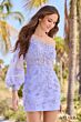 Amarra 88704 One Sleeve Embroidered Dress