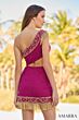 Amarra 94292 Midriff Cutout One-Shoulder Dress