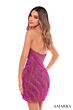 Amarra 88010 Strapless Fringe Dress
