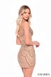 Amarra 88040 Fringe Slit Embellished Dress