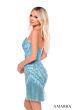 Amarra 88044 Fringe Hem Embellished Dress