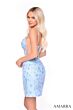 Amarra 88047 Sheer Corset Embroidered Dress