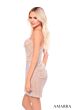 Amarra 88048 Pearl Embellished Strapless Dress