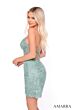 Amarra 88052 Exposed Back Beaded Lace Dress