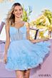 Amarra 88677 Ruffle Hem Ruched Corset Dress