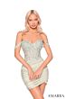 Amarra 88957 Lace Corset Ruched Skirt Dress