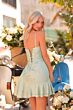 Amarra 88965 Ruffle Hem One Bow-Strap Dress