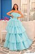 Amarra 88083 Crumbcatcher Neckline Layered Skirt Dress