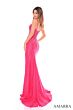 Amarra 88090 Embellished Corset High Slit Dress