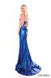 Amarra 88100 Ruched Bodice Metallic Dress