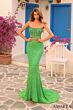 Amarra 88110 Strapless Corset Sequin Dress