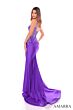 Amarra 88111 Floral Corset High Slit Dress