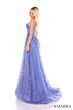 Amarra 88124 Sweetheart Neckline Floral Glitter Dress