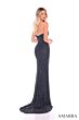 Amarra 88125 Embellished Bodice Strapless Sequin Dress