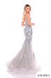 Amarra 88130 Illusion Corset Sequin Glitter Dress