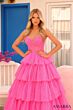 Amarra 88131 Layered Skirt Strapless Corset Dress