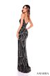 Amarra 88144 Plunging Neckline Embellished Dress