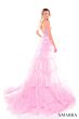 Amarra 88147 Layered Overskirt One Shoulder Dress