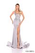 Amarra 88759 Floral Corset Lace-Up Glitter Dress