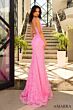 Amarra 88871 Floral Sequin Lace-Up Dress