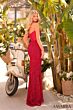 Amarra 88910 Corset Bodice Strapless Beaded Dress