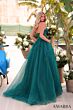Amarra 88913 Scoop Neck Illusion Corset Bodice Dress