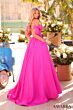 Amarra 88995 Off The Shoulder Bow Sleeve Corset Bodice Dress