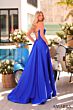 Amarra 89023 A-Line Strapless Pleated Bust Dress