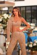 Amarra 89026 Long Sleeve Beaded 3-Piece Pantsuit