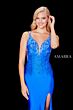 Amarra 20019 Plunging Neckline Embellished Dress