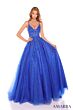 Amarra 88536 Lace Appliques Illusion Corset Dress