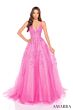 Amarra 88536 Lace Appliques Illusion Corset Dress