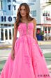 Amarra 88574 Sequin Appliques Lace-Up Dress