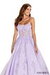 Amarra 88584 Scoop Neck Sheer Corset Dress
