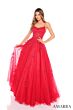 Amarra 88584 Scoop Neck Sheer Corset Dress