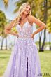 Amarra 88624 Skirt Slit Illusion Bodice Dress
