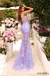 Amarra 88728 Sheer Skirt Embroidered Dress