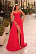 Amarra 88835 Side Tail Strapless Ruched Dress