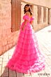 Amarra 94000 Puff Sleeves Ruffle Dress