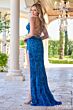 Amarra 94300 Sharkbite Slit Lace-Up Dress