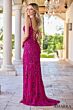 Amarra 94306 High Slit Sequin Corset Dress