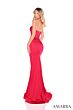 Amarra 88210 Strapless Plunging Neck Ruched Derriere Dress
