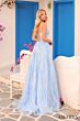 Amarra 88221 High Slit Sheer Corset Sparkle Dress