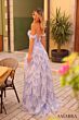 Amarra 88251 Tiered Skirt Sheer Sides Off The Shoulder Dress