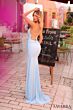 Amarra 88266 High Slit Hot Fix Lace-Up Dress