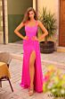 Amarra 88302 Square Neckline Pleated Waist Dress