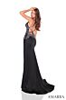 Amarra 88333 Floral Sides Plunging Neckline Glitter Dress