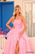 Amarra 88349 Ruffle Skirt Embellished Top Strapless Dress