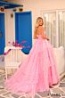 Amarra 88349 Ruffle Skirt Embellished Top Strapless Dress
